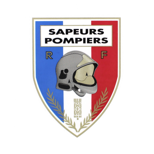 Autocollant triangulaire Sapeurs Pompiers