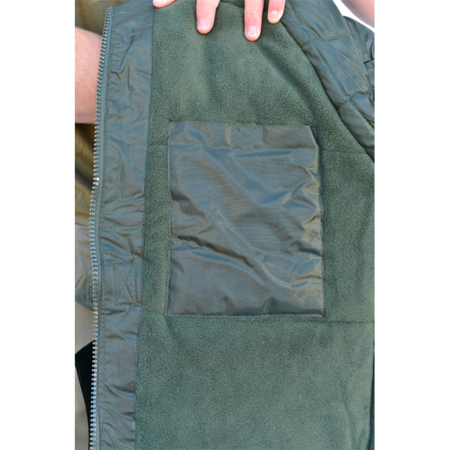 Gefütterte wasserdichte Windjacke Khaki - CityGuard