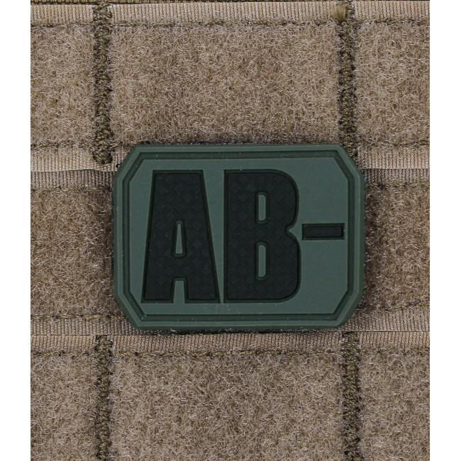 3D Blutgruppen Patch AB- OD Grün - Miltec