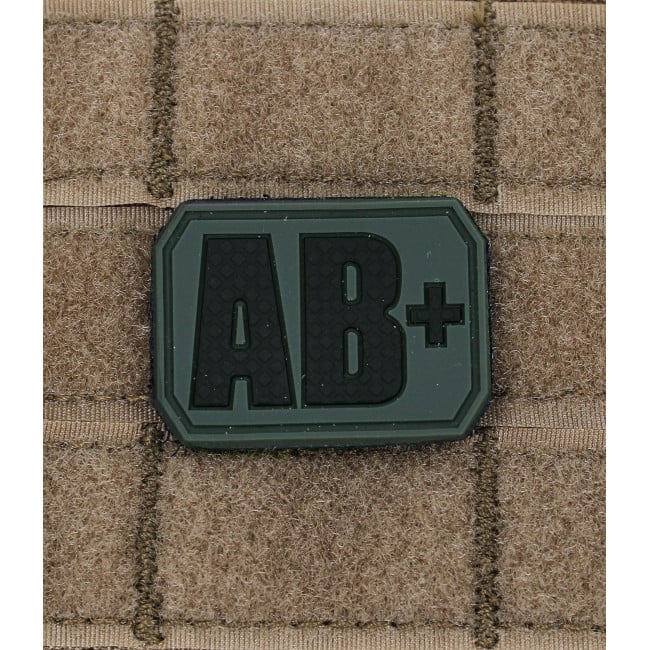 Patch 3D de groupe sanguin AB+ Vert OD - Miltec