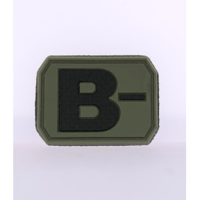 3D Blutgruppen-Patch B- OD Grün - Miltec