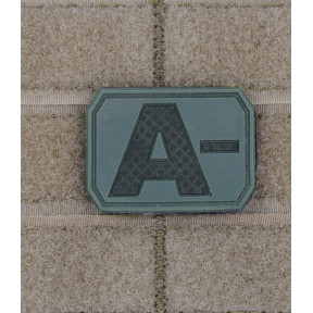 Patch 3D de groupe sanguin A- Vert OD - Miltec