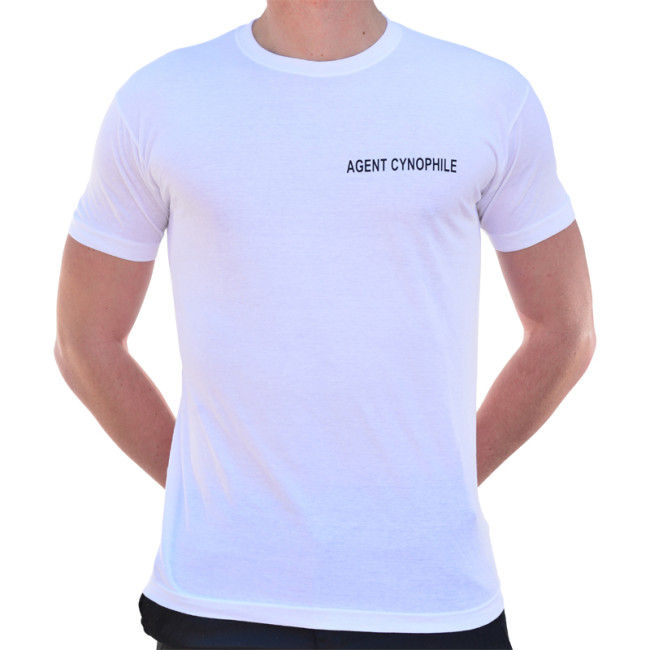 Tee-Shirt AGENT CYNOPHILE BLANC Tee-Shirt AGENT CYNOPHILE BLANC