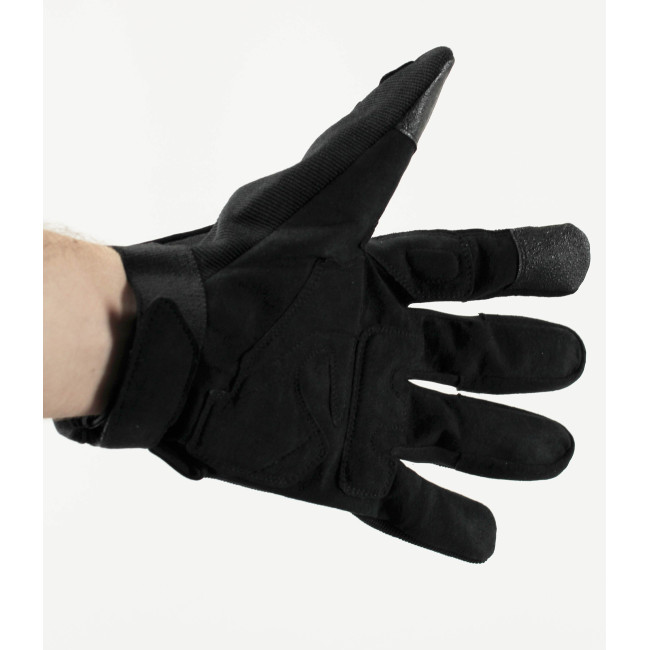 Gants avec paume en amara Noirs - Defcon 5