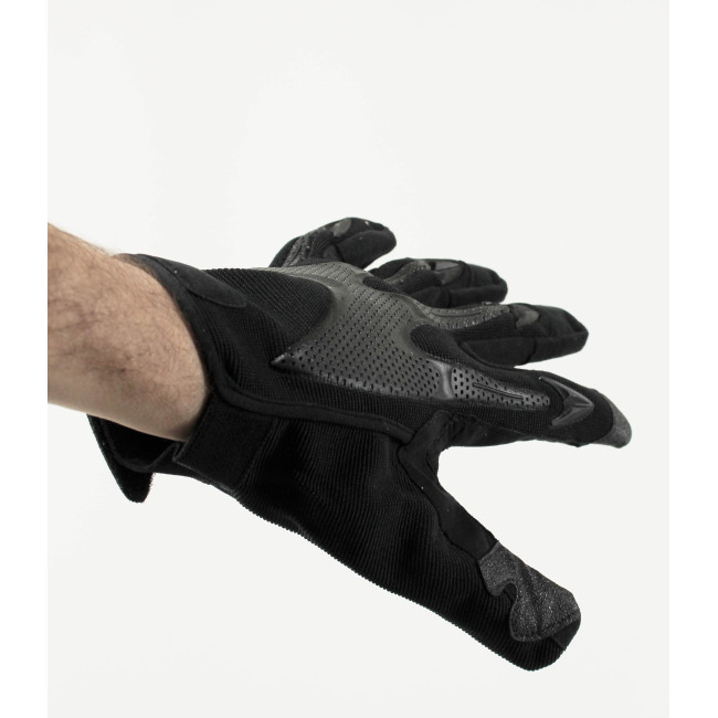 Gants avec paume en amara Noirs - Defcon 5