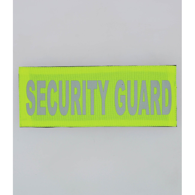 RÜCKENBANNER GELB SECURITY GUARD