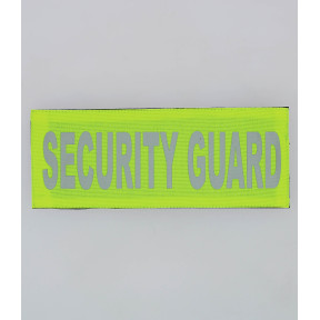 ŻÓŁTA OPASKA NA PLECY SECURITY GUARD