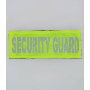 ŻÓŁTA OPASKA NA PLECY SECURITY GUARD
