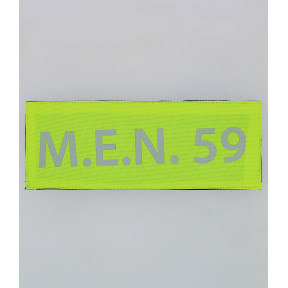 RÜCKENBANNER GELB M.E.N. 59