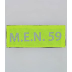 RÜCKENBANNER GELB M.E.N. 59