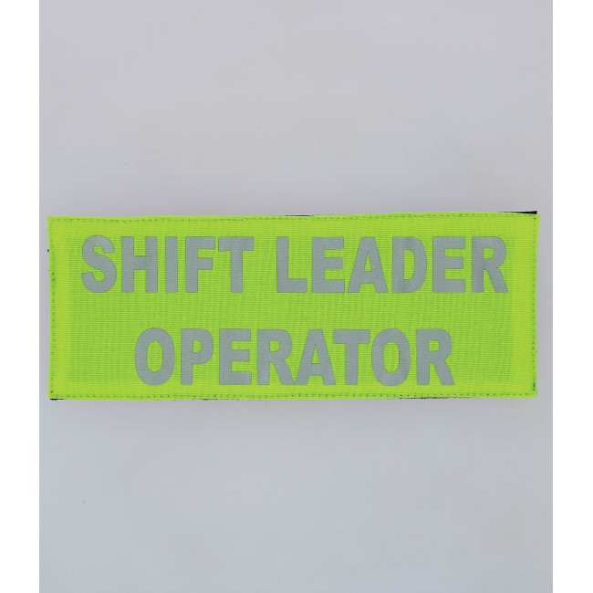 BANDEAU DOS JAUNE SHIFT LEADER OPERATOR