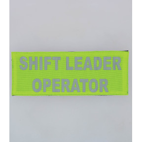 ŻÓŁTA OPASKA NA PLECY SHIFT LEADER OPERATOR