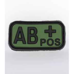 Blutgruppen Patch AB+ OD Grün - JTG
