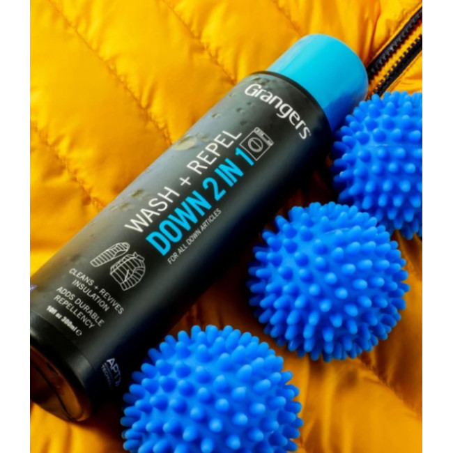 Kit Nettoyant Hydrofuge 300mL + 3 balles - Grangers