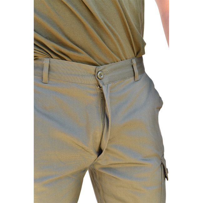 F2 satin kaki broek