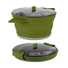 Popote pliable olive 2,8 L X-Pot - Sea to Summit