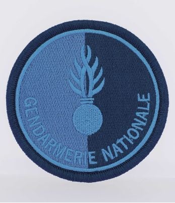 Ecusson Gendarmerie Nationale non agréé basse visibilité Bleu - DMB Products