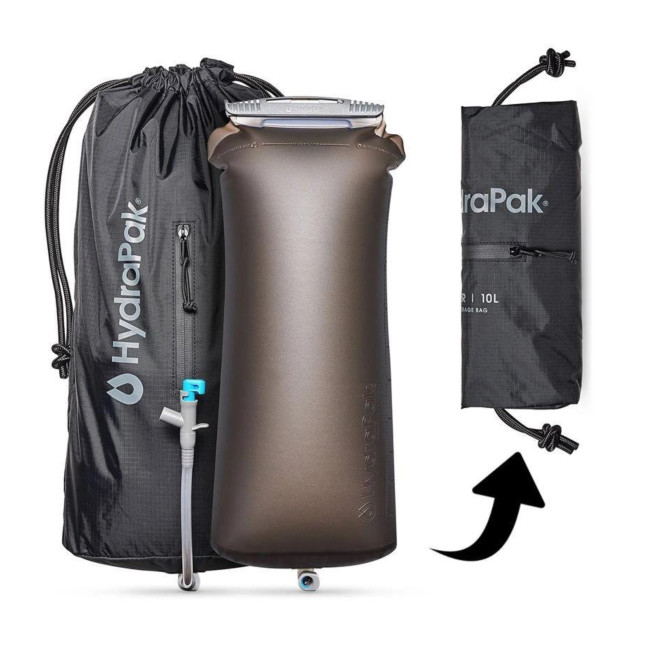 HydraPak Seeker 3L – Sac Réservoir D'eau Pliable Avec Filtre Intégré | Ultra-léger, Sans BPA, Pour Camping Et Randonnée