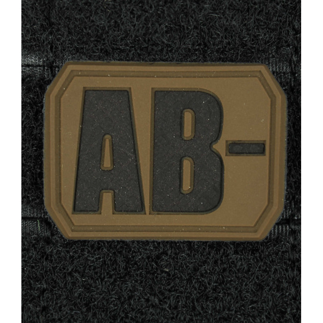 Patch 3D de groupe sanguin AB- Coyote - Miltec