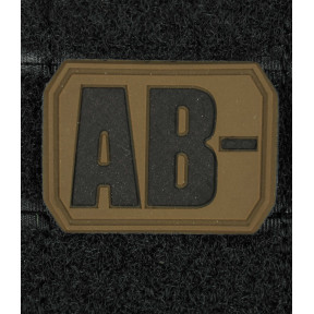 Patch 3D de groupe sanguin AB- Coyote - Miltec