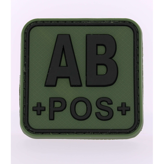 Patch carré groupe sanguin AB+ Vert OD - JTG