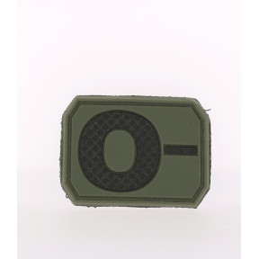 Patch 3D de groupe sanguin O- Vert OD - Miltec