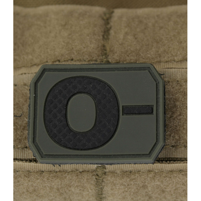 3D Blutgruppen Patch O- OD Grün - Miltec