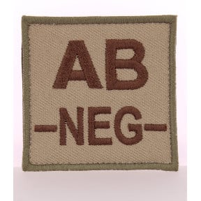 Blutgruppen-Abzeichen AB- Braun auf Beige - DMB