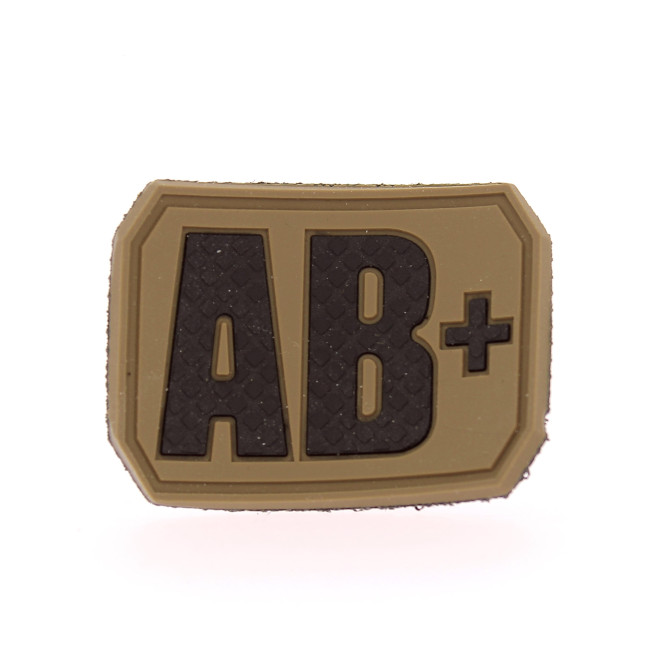 Patch 3D de groupe sanguin AB+ Coyote - Miltec