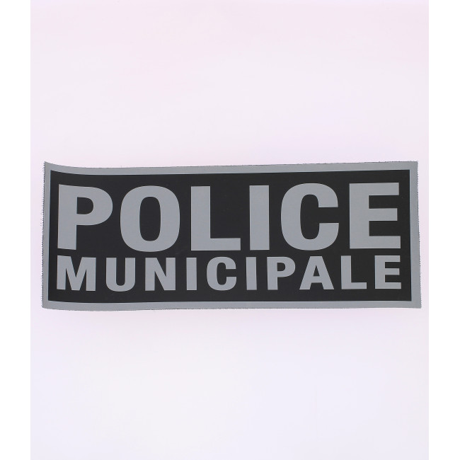 Bandeau Police Municipale inversé 10,5 x 27,5 cm - Patrol Equipement
