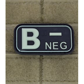 Patch groupe sanguin B- Photolumincescent - JTG
