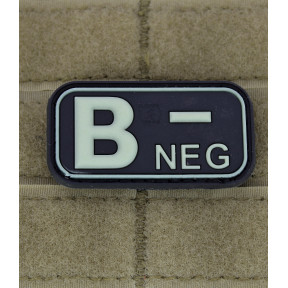 Patch groupe sanguin B- Photolumincescent - JTG