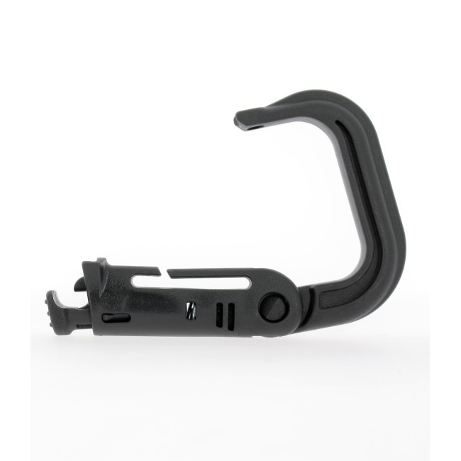 Mousqueton D-ring avec fixation pour passant M.O.L.L.E. noir - A10 Equipment