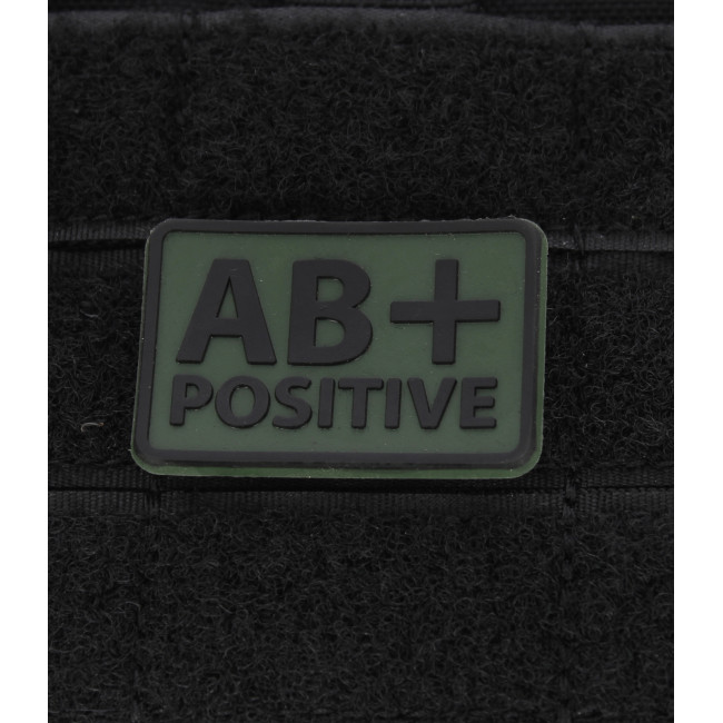 Lot de 2 patchs groupe sanguin AB+ Vert OD - Helikon