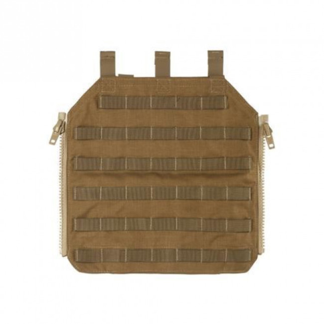 Panneau arrière avec zip pour gilet porte-plaques LT632 - Coyote - Lindnerhof