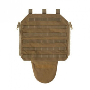 Panneau arrière avec zip pour gilet porte-plaques LT632 - Coyote - Lindnerhof
