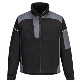 KURTKA SOFTSHELL PW3 (3L) Czarna/ Zoom Szara - Portwest