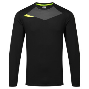 HiVis Langarm T-Shirt Schwarz - Portwest