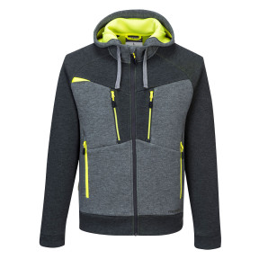 Sweat à capuche zippé DX4Gris Métal - Portwest