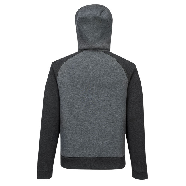 Bluza z kapturem na zamek DX4 Metaliczna Szara - Portwest