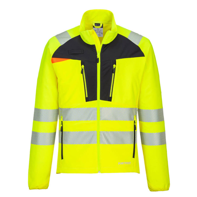 HV DX4 Zip-Unterschicht Gelb/Schwarz - Portwest