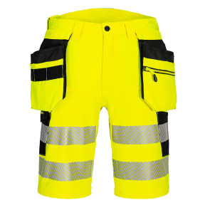 Hi-Vis DX4 Holster-Shorts Gelb/Schwarz - Portwest