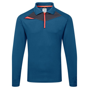 HV Polo Lange Mouwen Metro Blauw - Portwest