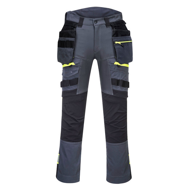 DX4 Broek met afneembare drijvende zakken Metaalgrijs - Portwest