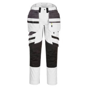 Pantalon DX4 poches flottantes démontables Blanc/Gris - Portwest