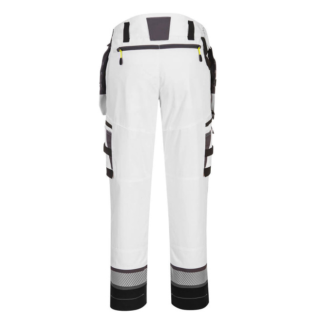 Pantalon DX4 poches flottantes démontables Blanc/Gris - Portwest