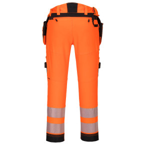 Pantalon DX4 haute-Visibilité avec poches flottantes démontables Orange/Noir - Portwest