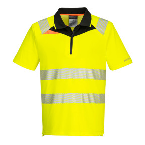 DX4 Hi-Vis Polo K/A Gelb/Schwarz - Portwest