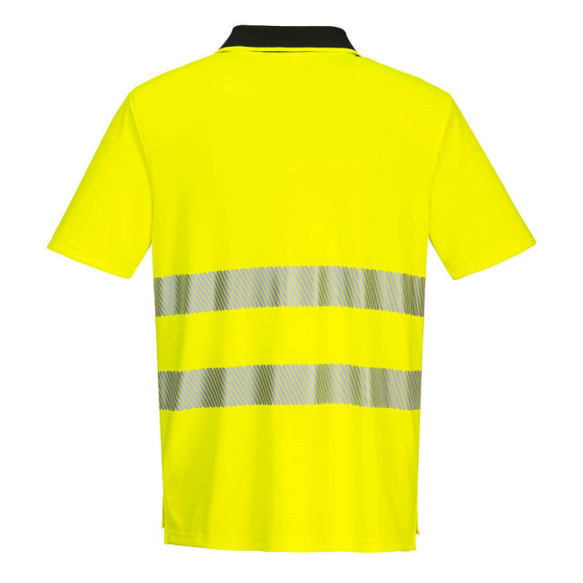 DX4 Polo Haute Visibilité MC Jaune/Noir - Portwest