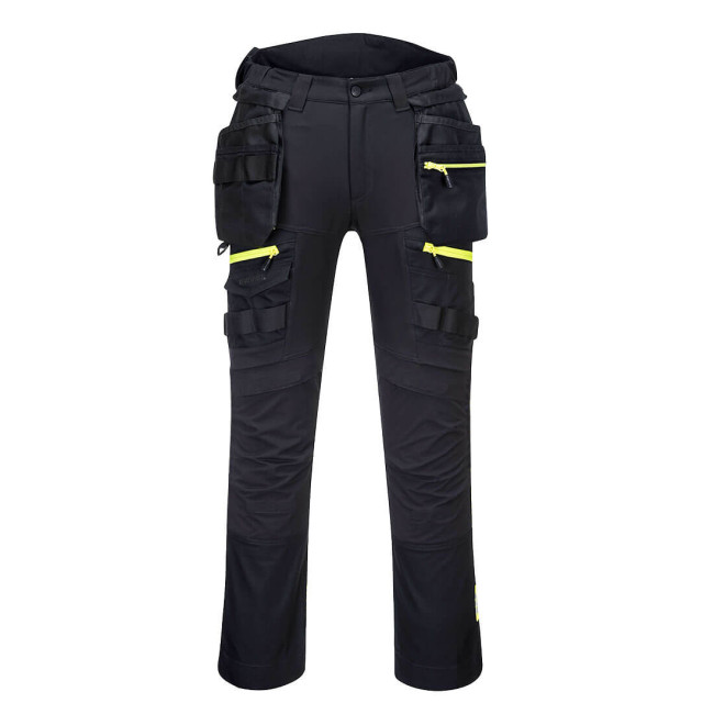 DX4 Damen-Arbeitshose mit abnehmbaren Holstertaschen Schwarz - Portwest